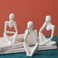 thumbnail image 1 of Estatua del pensador moderno escultura abstracta Mini ornamento decoración del hogar artesanía estatuilla #yg, 1 of 2