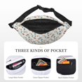 thumbnail image 5 of Easygdp Ragonfly And Ladybug Fanny Pack for Men Women,Fashion Waist Packs,Travel Hiking Chest Bag Daypack, 5 of 7
