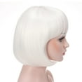 thumbnail image 2 of Onedor 10" Short Straight Hair Flapper Cosplay Costume Bob Wig (1001# - White), 2 of 7