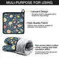 thumbnail image 7 of Pioneer Flower Kitchen Oven Mitt and Pot Holder Sets 2 Pcs for Baking, Cooking and Grilling, Heat Resistant Up To 392 °F, 7 of 7