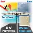 thumbnail image 4 of Sunrise 9ft 8 Ribs Outdoor, Patio Umbrella Cover Canopy, Replacement Cover Top, Ecru (Cover Only, Umbrella Frame not Included), 4 of 6