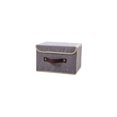 thumbnail image 1 of Portable Foldable Storage Box, Breathable Fabric Drawer Organizer with Cover, Blue, 26x20x17cm, 1 of 6