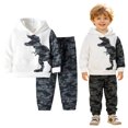 thumbnail image 5 of OJSFQUFP Toddler Boy Clothes Baby Dinosaur Pullover Sweatshirt Pocket Jeans Pants Fall Winter Outfits Set, 5 of 9