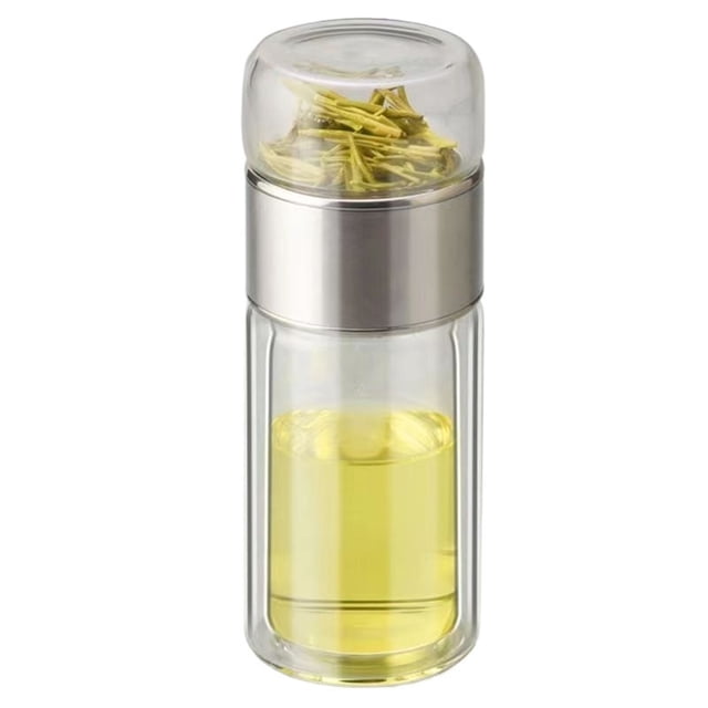 Glass Infuser, 3-in-1 Smart Tea Infuser, Teacup with Teapot and Lid, Brewable Teacup