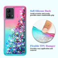 thumbnail image 6 of for Moto G 5G 2023 Case,Motorola G 5G 2023 Case,with HD Screen Protector,Gradient Quicksand Glitter Liquid Floating Girls Cute Phone Case for Motorola Moto G 5G 2023 (Pink/Teal), 6 of 13