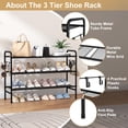 thumbnail image 4 of Organizador de zapatos VILICK de metal de 3 niveles 84x28x58 cm, 4 of 8