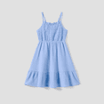 thumbnail image 2 of PatPat Family Matching Colorblock Polo Shirt and Shirred Cross Front Bodice Off-Shoulder Dress Sets, 2 of 6
