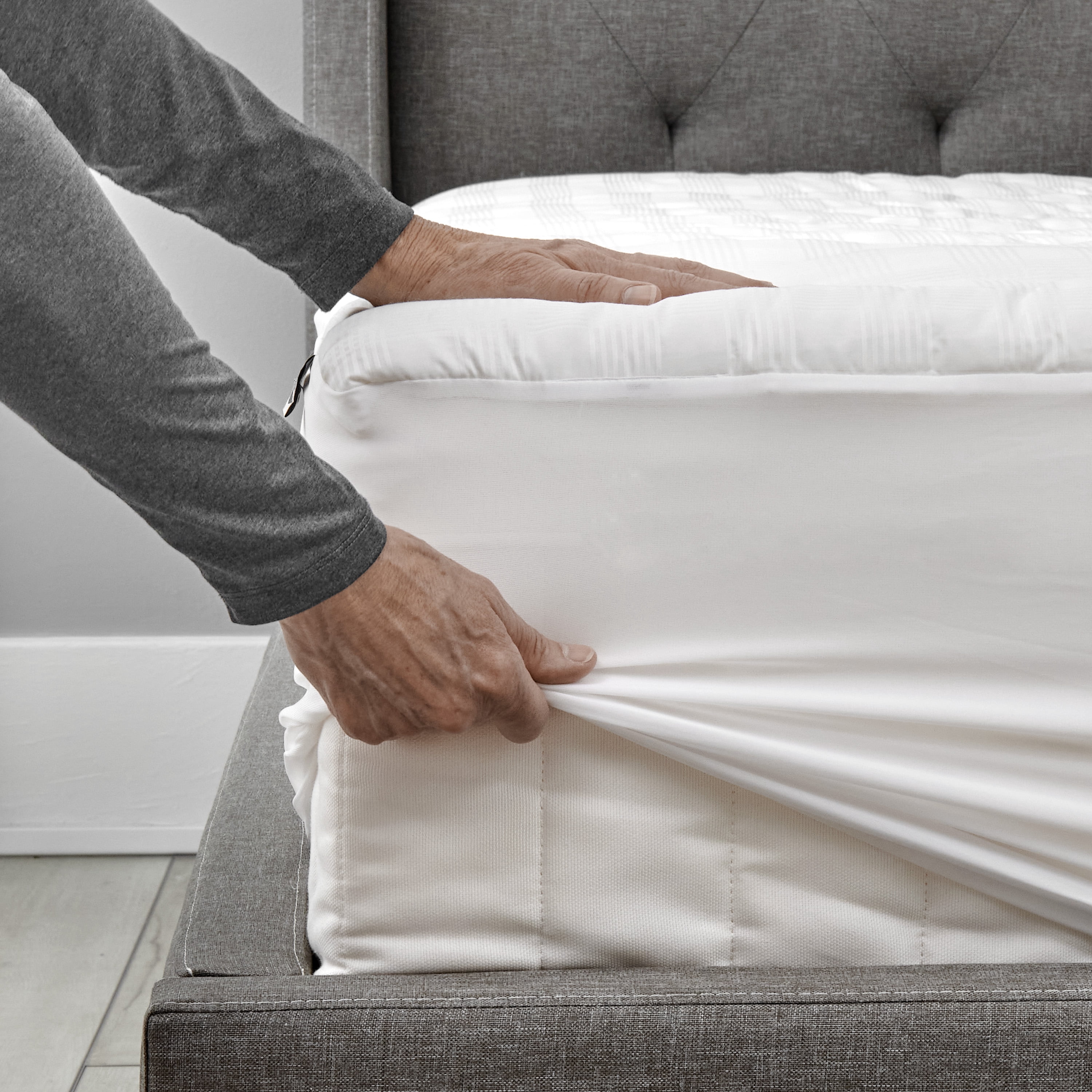 Sealy Spa Luxury, couvre-matelas ajusté surrembourré, confort indulgent, Grand lit