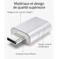thumbnail image 3 of Adaptador USB C a USB plateado, paquete de 2, adaptador USB C macho a USB 3 hembra compatible con MacBook Pro/Air 2021, iMac, iPad Mini 6/Pro, adaptador Thunderbolt 3/4, 3 of 5