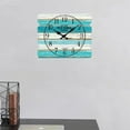thumbnail image 5 of Rectangular Wooden Wall Clock Silent Non-ticking For Home Kitchen Living Room Bedroom Office Decor, 5 of 8