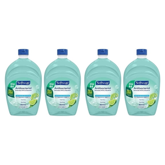 Effective Liquid Hand Soap Refill - The Ideal Sensitive Skin Hand Soap | Dermatologist Tested Fresh Citrus- Clinically Proven | Refill Hand Soap Bottle 50 Fl OZ Per Pack, Pack of 4