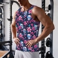 thumbnail image 5 of Salouo funny Skull daisy flower for Men's Tank Tops,Sleeveless Muscle Shirts for Men Quick Dry Workout Tank Top Gym Muscle Tee Fitness Bodybuilding Sleeveless T Shirt-3X-Large, 5 of 7