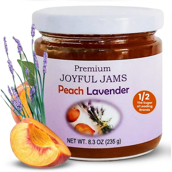 Gourmet - Fruitful Fair Premium Joyful Jams - Peach Lavender Jam, 8.3 oz, 1 Jar