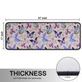 thumbnail image 5 of Kitchen Rugs Sets Of 2,Beige Butterfly Flower Pattern Anti Fatigue Kitchen Mat Rugs Non Slip Washable,Decorative Kitchen Floor Mats for Kitchen,Sink,Laundry,17"x47"+17"x47", 5 of 5