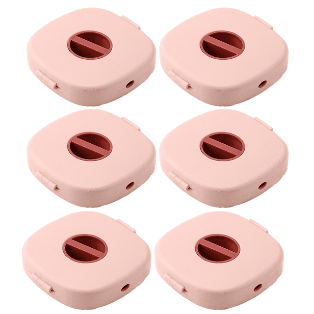6 Pieces Retractable Cable Management Charging Cord Organizer Phone Cord Holder Retractable Cable Reels Small Winder Case for Usb Cable Headset Cord Mouse Wire Charger Cable