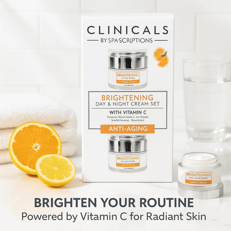 SpaScriptions Clinicals Brightening | Day & Night Cream Set with