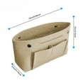 thumbnail image 3 of Spencer Felt Insert Bag Organizer Bag In Bag For Handbag Purse Organizer with Inner Pocket Fits Neverfull Speedy "Beige", 3 of 8