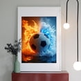 thumbnail image 2 of Diamond Art Kit for Adults, Soccer Ball Fiery Ice Contrast Diamond Painting for Adults Beginners, 5D DIY Diamond Art Painting Kits, Colorful Diamond Painting Craft for Home Decor 12x16, 2 of 7