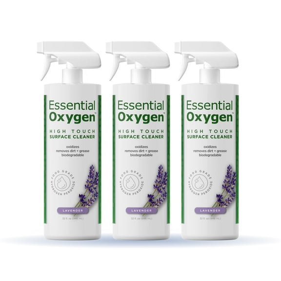 Essential Oxygen High Touch Surface Cleaner, Lavender, 32 oz, 3-Pack