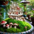 thumbnail image 5 of BOBOMOTI Outdoor Christmas Decorations Santa Claus and Snow Castle Sunny Garden Stake for Garden Yard Merry Christmas Decorations, 5 of 6