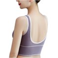 thumbnail image 5 of Darzheoy Sports Bras for Women Beautiful Back Letter U-shaped Sling Sports Yoga Vest Chest Pad Tube Without Steel Wrapped Chest Underwear One Size, 5 of 7