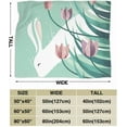 thumbnail image 3 of Super-Soft Rabbit, Resting Micro Fleece Blanket,Suitable for Sofa Blankets for Adults and Children, Bed Blankets 80"" x60, 3 of 5