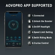 AOVOPRO ES80 350W 8.5 Foldable Electric Scooter for Adults, 21 Miles Range UL2272