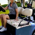 thumbnail image 2 of Yuyamidu Golf Theme Golf Cart Seat Covers, Soft Golf Cart Seat Towel Blanket for Club Car, Flowers Travel Sports Golf Cart Accessories for Women, 2 of 5