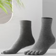 thumbnail image 4 of Skymirror 1 Pair Toe Socks Fall Winter Moisture-Wicking Breathable Arch Support Non-Slip Men Women Athletic Running Cotton Five Fingers Sock, 4 of 8