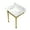Marble White / Brushed Brass, variant on Kingston Brass KVPB30MSQ7 Monarch 30" Carrara Marble Console Sink with Stainless Steel Legs (8-Inch, 3-Hole), Carrara Marble White/Brushed Brass