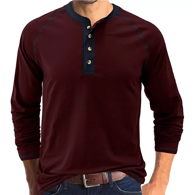 Playera Casual Moda Para Hombre Manga Largo Algodón