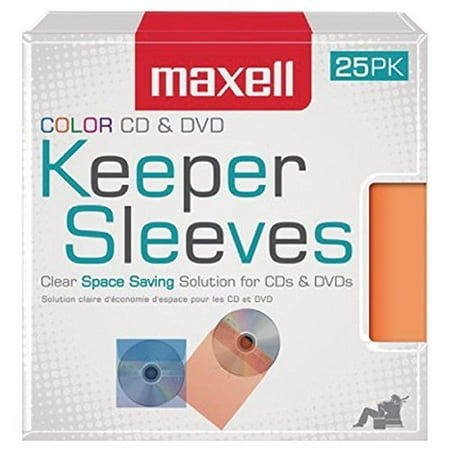 dvds sleeves maxell 25ct