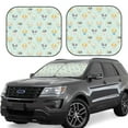 thumbnail image 2 of Picia Different Breeds of Dogs 2 Piece Car Windshield Sun Shade Foldable | Foldable Sun Shield for Front Window Blocks UV Rays and Keeps Your Vehicle Cool-Large, 2 of 7
