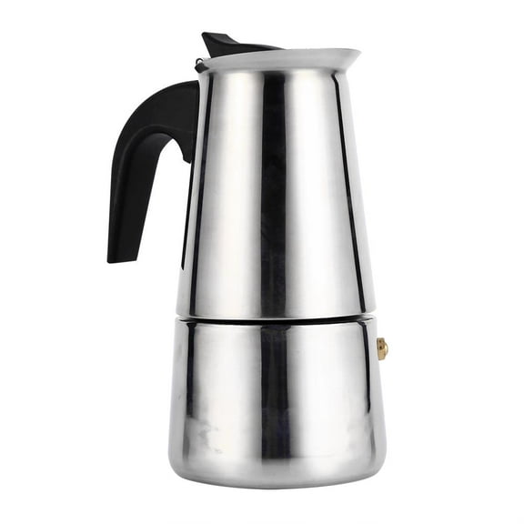 Yosoo Stainless Steel Percolator Moka Pot Espresso Coffee Maker Stove Home Office Use, Stainless Steel Coffee Maker, Coffee Maker Stove