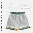 thumbnail image 3 of FORMRS Boys Swim Trunks Quick Dry Mesh Lining Beach Boardshorts, Sizes XS-XL, Floral Black Cats Pattern, 3 of 7