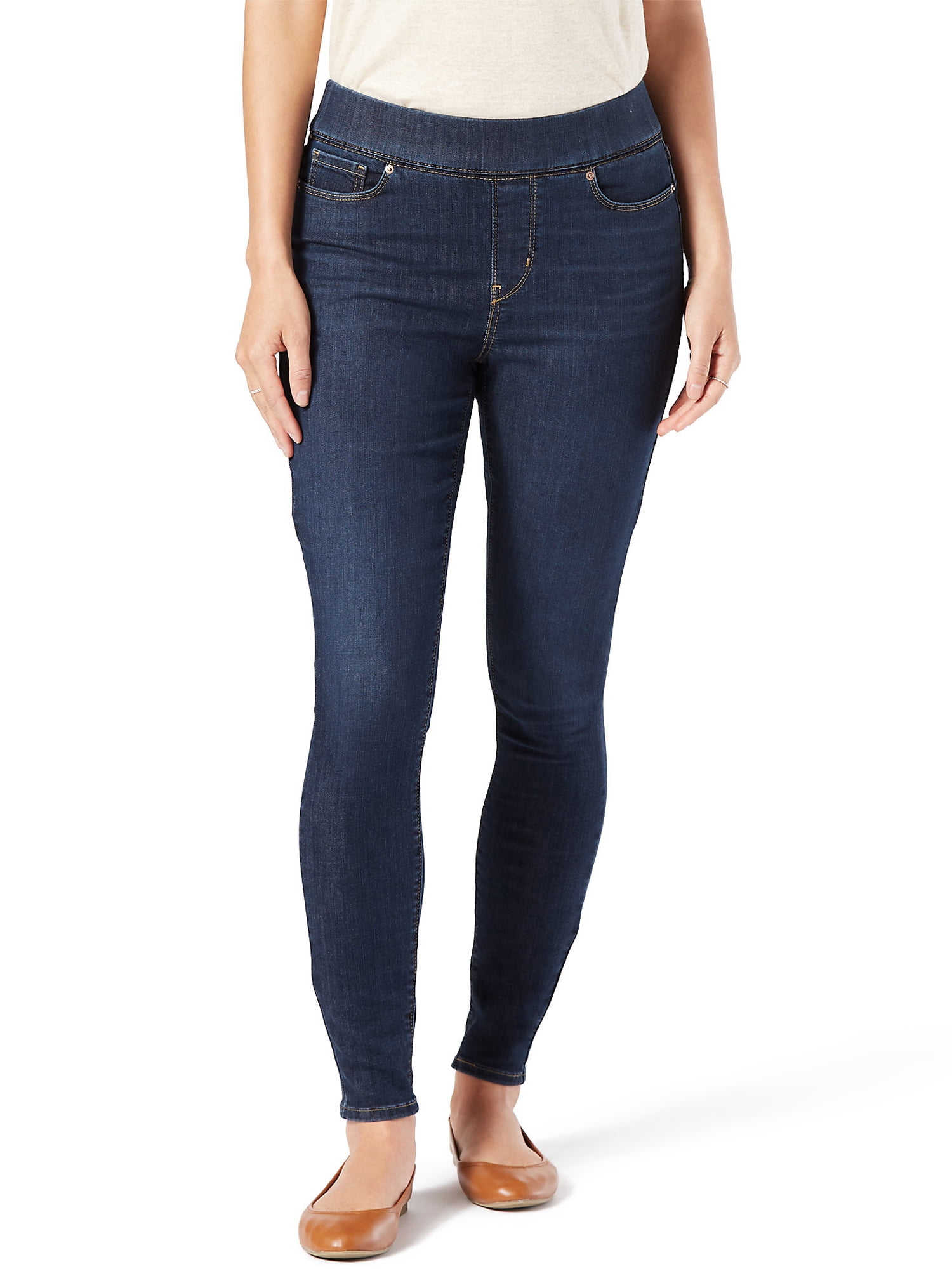 Appal Bisschop Beer Signature by Levi Strauss & Co. Women's Simply Stretch Shaping Pull-On  Super Skinny Jeans - Walmart.com