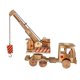 thumbnail image 1 of 1 grúa de simulación de madera Retro excavadora Tractor hecho a mano juguete de madera adornos para el hogar para niños ZefeiWu 8390611229610, 1 of 1