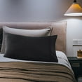 thumbnail image 5 of Family Must-Have Cool Brushed Fabric Pillowcase - Black Envelope Closure Pillow Cover, 20x26 Inch Breathable and Machine Washable, for Sound Sleepers, 5 of 6