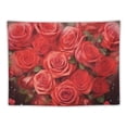 thumbnail image 5 of Fenyluxe Red Rose Photography Backdrop Floral Wall Valentine's Day Wedding Bridal Mother's Day Birthday Party Decor 60x50inch, 5 of 6