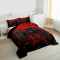 thumbnail image 3 of Feelyou Futuristic Game Console Bedding Comforter Set, Red Spider Web Gamepad Twin Comforter Sets, Teens Kids Boys Girls Reversible Bedding Set, Super Cozy Room Decor, 2-Piece, 3 of 8