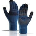 thumbnail image 1 of Guantes de punto de invierno, guantes cálidos con pantalla táctil, guantes cálidos de vellón con cobertura total, 1 of 7