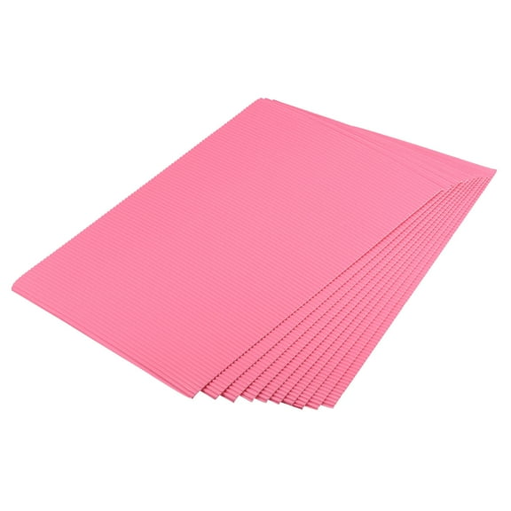 Corrugated Paper Sheets 25pcs 11.69-inch x 8.27-inch Light Pink Cardboard for DIY Craft