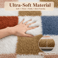 thumbnail image 4 of ZRSDIXK 8'x10' Washable Shag Area Rugs for Living Room Bedroom Dinning Room Large Checkered Soft Fluffy Modern Fuzzy Plush Soft Rugs Carpets, Multicolor, 4 of 11