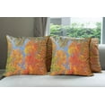 thumbnail image 6 of Ambesonne Fall Throw Pillow Cover 4 Pack, Forest in Autumn, 18", Orange Blue Green, 6 of 7