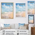 thumbnail image 4 of Designart "Ocean Escape Beach Photo IV" Nautical & Beach Floater Framed Wall Decor, 4 of 7