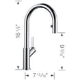 thumbnail image 4 of 526398 Urbena Kitchen Faucet, 1.5 GPM, Chrome/Coal Black, 4 of 7