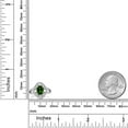 thumbnail image 3 of Gem Stone King 1.57 Ct Oval Green Chrome Diopside 925 Sterling Silver Spotlight Ring (Size 7), 3 of 4
