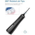 thumbnail image 2 of Portable wireless dental water flosser, 300 water tank, rechargeable travel dental cleaner, 7 waterproof electric flosser 609 (black), 2 of 4