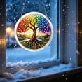 thumbnail image 4 of Tree of Life DIY Acrylic Puzzle Suncatcher Stained Glass Style Window Hanging Decoration - 7.87 Inch A, 4 of 6