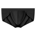 thumbnail image 4 of Ropa Interior de la Seda de Hielo de los Hombres de Malla Transpirable Fresco Delgado Boxeador Pantalones Cortos 90% Poliéster 10% Spandex, Pantalones Cortos de Cintura Alta Ropa Interior Sexy para Ho, 4 of 5